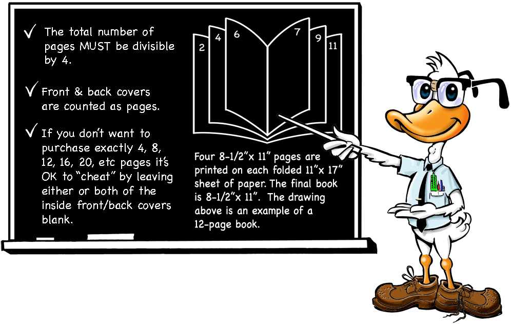 page selection instructions